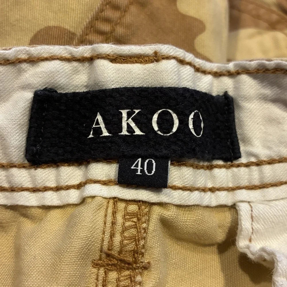 AKOO Shorts Mens 40 Cargo Camo Bottoms Hunt Club Cotton Casual Outdoor